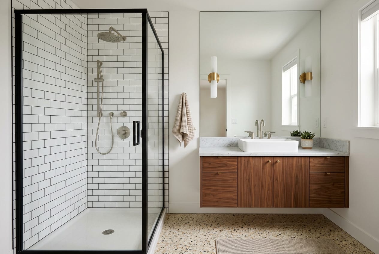 Reyes Bathroom Remodeling LLC, bathroom remodeling in Roy, completed project 1